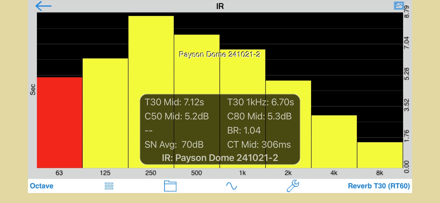 Raw measurement screenshot, before run 2