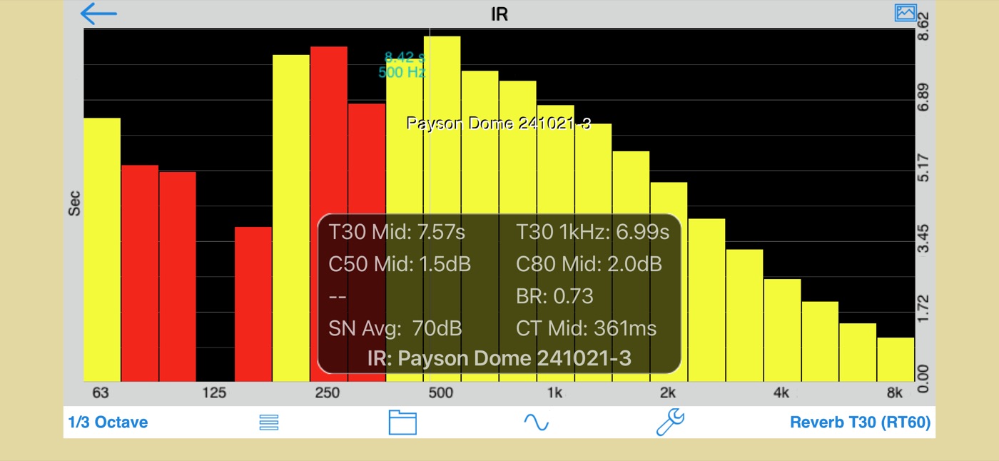 Raw measurement screenshot, before run 3